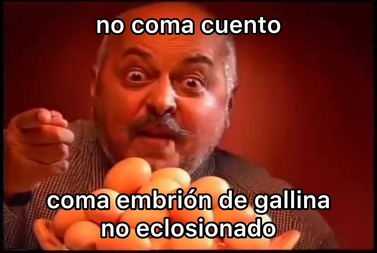 GuilleAuge's tweet photo. No coma cuento
Coma embrión de gallina no eclosionado https://t.co/qng7J2XEj9