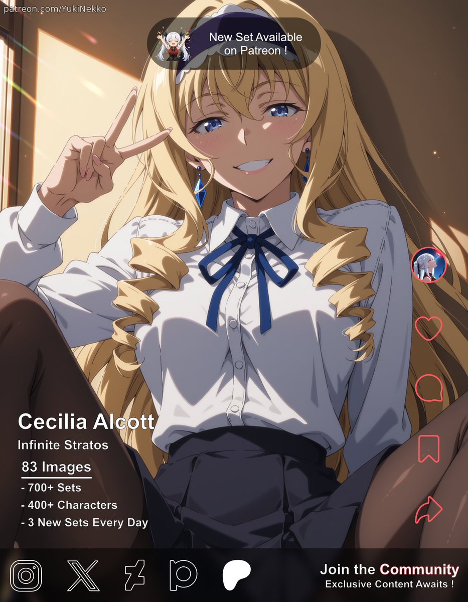 yukinekko_sfw's tweet photo. Cecilia Alcott | Infinite Stratos (83 images)
This character is over 18 and depicted as such.
#AIArt #Waifu #ceciliaalcott #infinitestratos https://t.co/52VD2aAR4e
