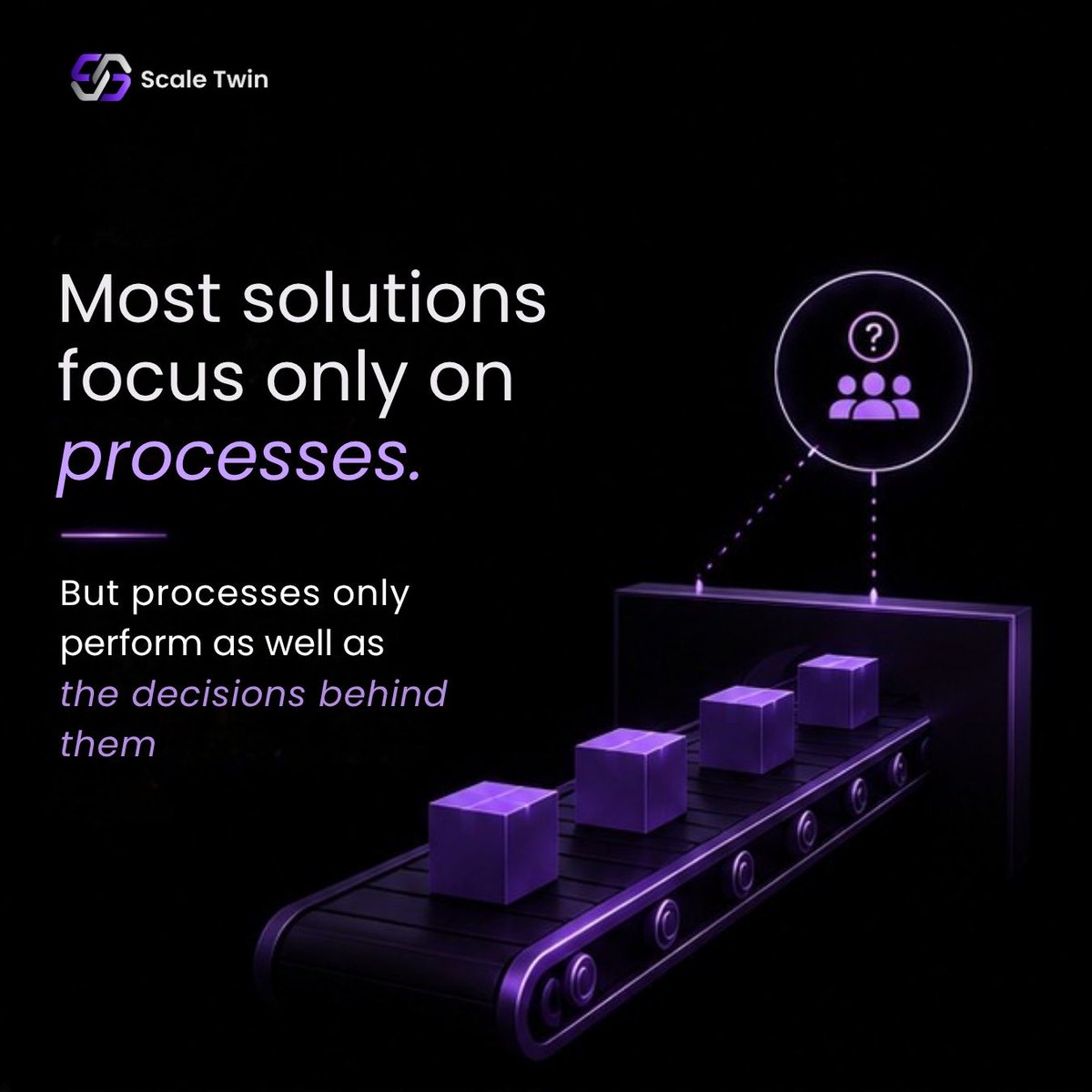 scale_twin1's tweet photo. Most supply chain solutions focus on optimization only. We chose a different path.
Beyond optimizing processes, we focus on improving decision-making itself.
Because better decisions don’t just improve efficiency &amp; timing, they transform outcomes.

#ScaleTwin #DecisionMaking https://t.co/yEfASLH8vS