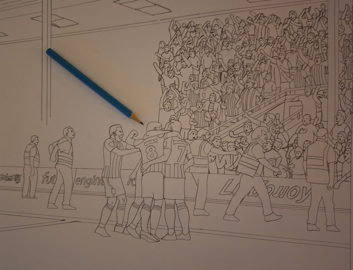 pcoopsart's tweet photo. I usually like to get the pencil drawing done the same day but I don't have time tonight and at a wedding tomorrow so it will have to wait till sunday.
#gtfc #themariners #football #the92 https://t.co/567vlwPwaW