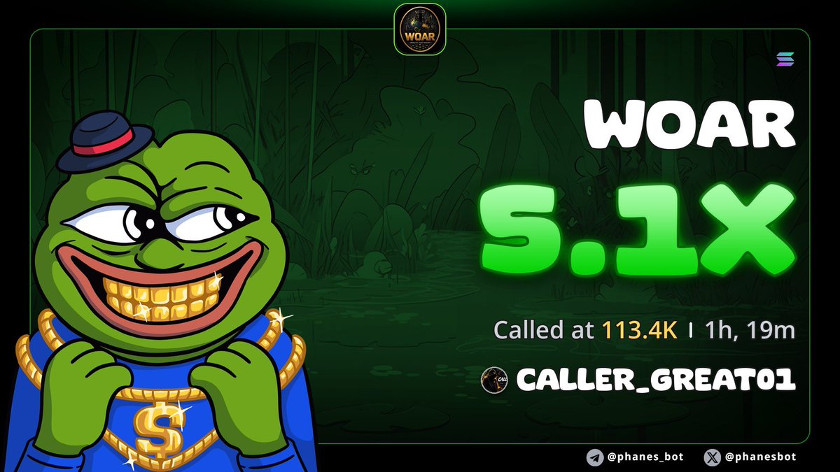 caller_great11's tweet photo. 5.1X form my call on $WOAR
CA 

YfiiXt4bBUTdFSYLfsdoM7q2GtJWbe4SbkuNnsRpump https://t.co/Bgv3Ed49vI