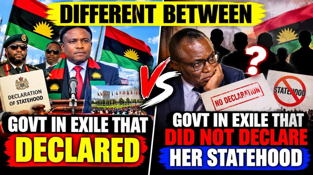 Chinonsond16518's tweet photo. GOVERNMENT IN EXILE THAT ISSUE PEACEFUL RE DECLARATION OR A LOST NATION IS NOT ORGANIZATIONS CHECK ALL INTERNATIONAL LAW AND CHECK HISTORY. https://t.co/w3S4JXy0Qc