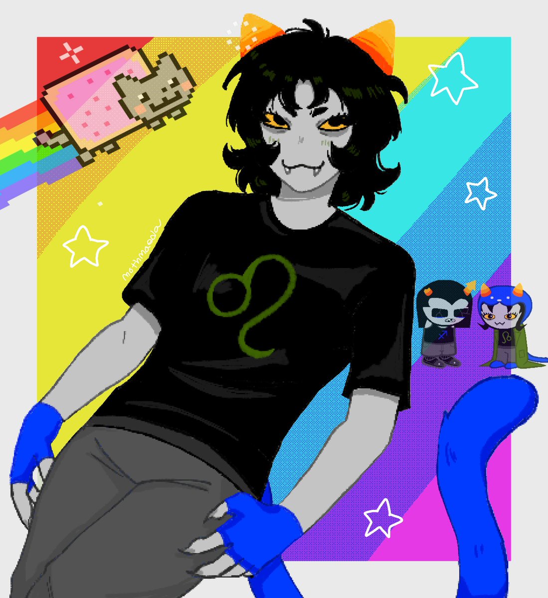 Mothmaeda's tweet photo. Nepeta :3
#nepetaleijon #nepeta #homestuck #meowrails https://t.co/6MEK2laImG