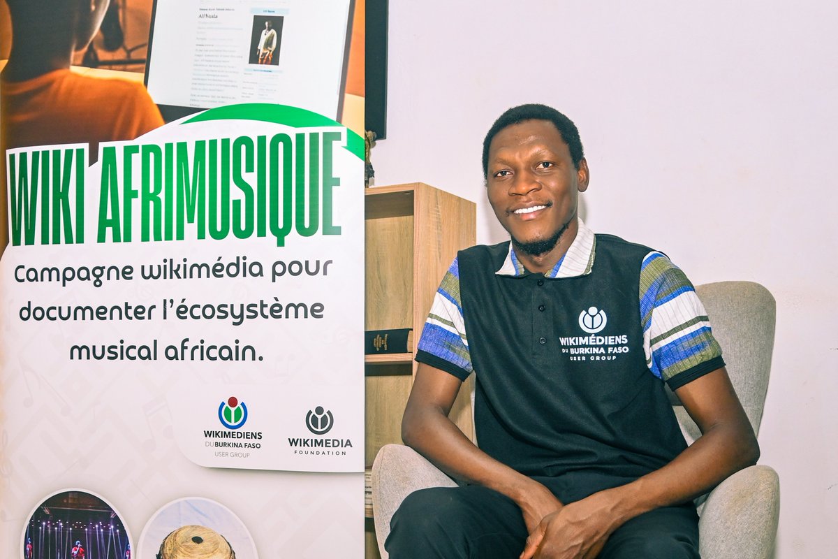 Yaya_KONATE_'s tweet photo. #WikiAfrimusique, débute ce samedi 26 septembre 2026. Nous parlerons de la documentation numérique visant à référencer et à valoriser les artistes africains sur Wikipédia et ses projets associés.
#WikiAfrimusique #WikimediaBF https://t.co/rbksdKU8zO