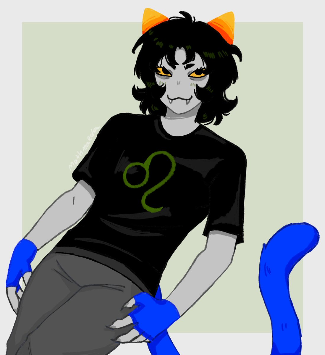 Mothmaeda's tweet photo. Nepeta :3
#nepetaleijon #nepeta #homestuck #meowrails https://t.co/6MEK2laImG