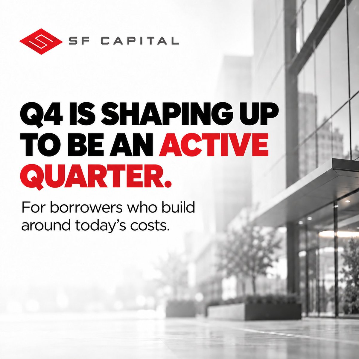 SFCapitalGroup's tweet photo. Three quarters in, the direction holds, even as the Fed's September dot plot signaled rates staying higher for longer. Q4 is shaping up to be an active quarter for borrowers who build around today's costs. Read More https://t.co/B0QqSiYPDC https://t.co/DqSGqD199R