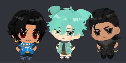 cossmoluck's tweet photo. tried my hand at making the spirit siblings in character house
i love having them on my screen
#kendo #jade #daigo https://t.co/lkE64qH7Jj