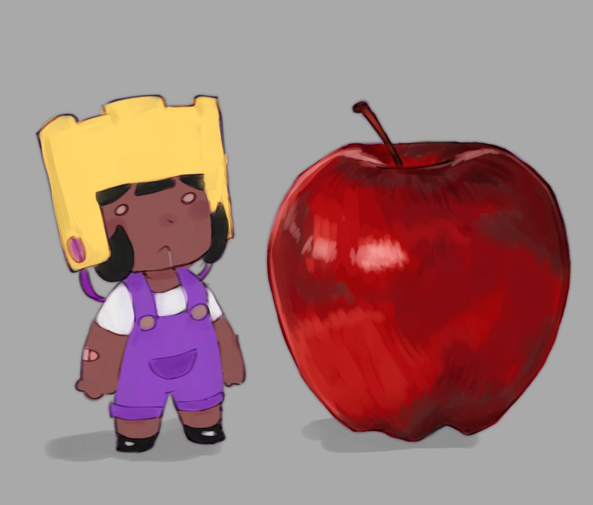mariria_yay's tweet photo. Aw she's so small only an appel tall #brawlstars https://t.co/hiDWFuT22X