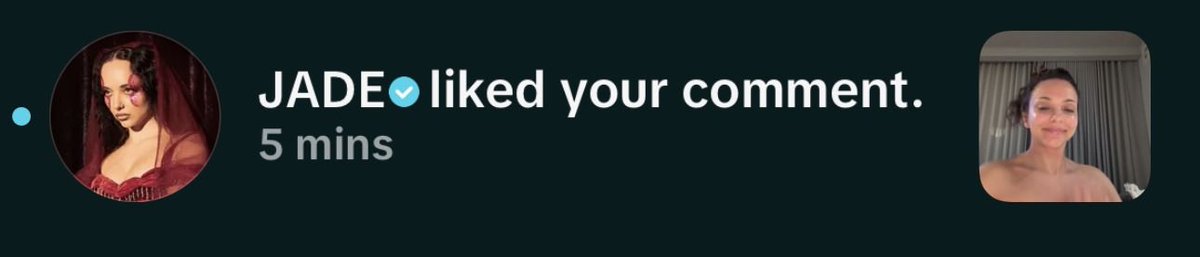 ITgirlJADE44's tweet photo. WHAT IS HAPPENING JADE LIKED &amp; REPLIED TO ME 😭😭 https://t.co/MOpSgFoTps