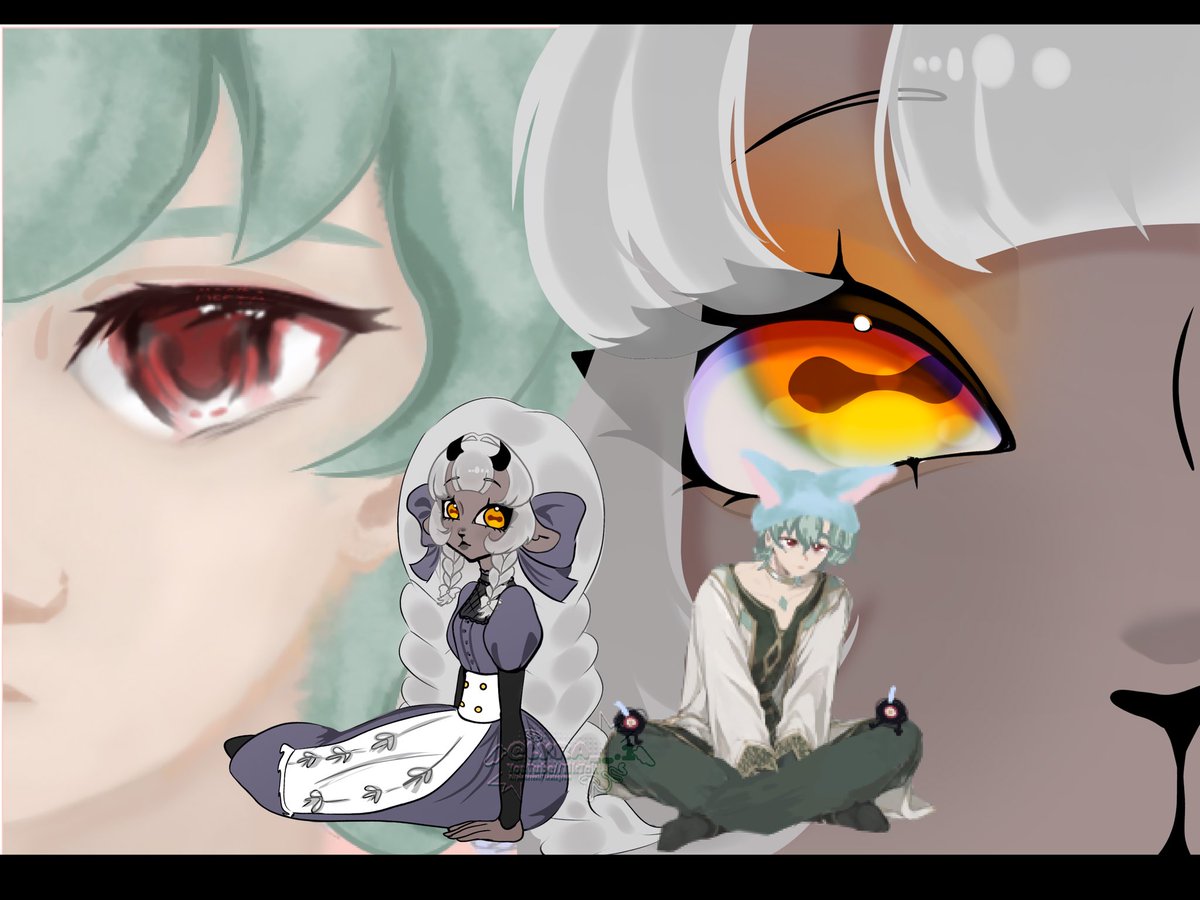 lyra___1's tweet photo. collab with @cwicsaio75981 #dotorre #genchin #collab #oc https://t.co/SvVocKzvIP