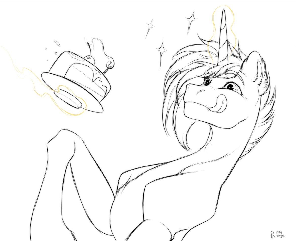 RAYRRAGE's tweet photo. birthday pony https://t.co/O9ADzh0Uxg