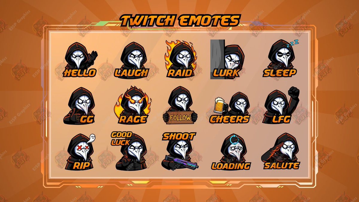 EvaLawrence_sp's tweet photo. Need some new emotes for your Twitch chat? 
 
I make custom static and animated emotes based on your ideas. 
 
DM me for details
#emotes #animated #illustration‌‌ https://t.co/XnHelWmKya