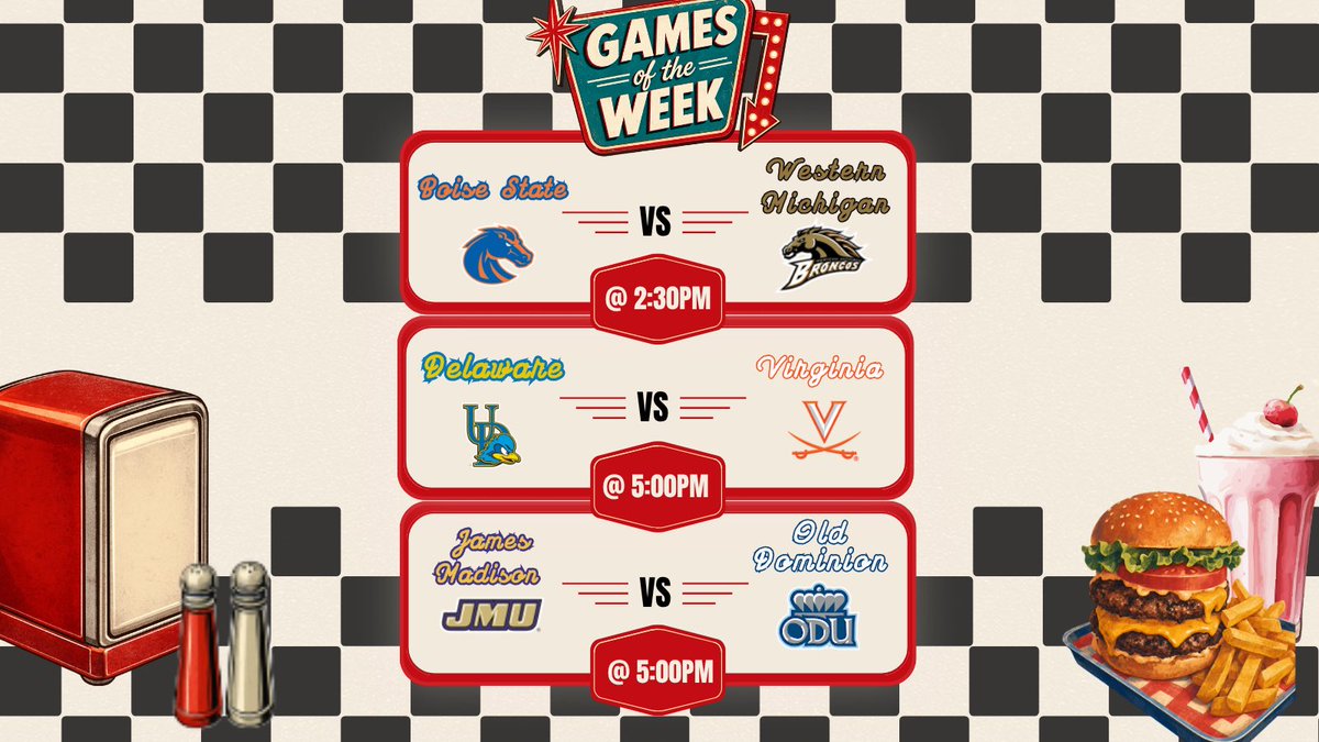 68VenturesBowl's tweet photo. 🍒 WEEK 4 SPECIALS 🍒
Fresh matchups are on the menu! 🏈
Pick your winners on our Stories!
#bowlseason #68ventures https://t.co/j2fkoO4esf