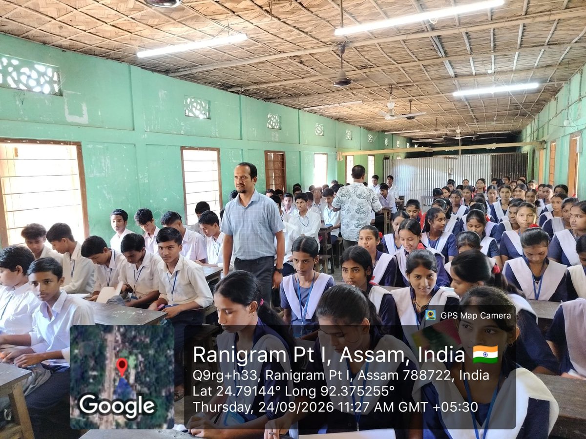 Dcsribhumi's tweet photo. On 24/09/26 Sri Jayanta Bora, ACS, ADC and Smti Priyanka Yumnam, ACS Asstt Commissioner Sribhumi visited schools with low performance in HSLC exams 2026, with measures aimed at improving the academic performance of the schools in the upcoming HSLC Examination. https://t.co/oalO8zW2f3