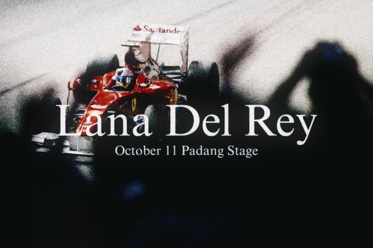 sebischopped's tweet photo. | 1 week till Lana’s performance at F1 Singapore! 🏎️🏎️🏎️
The singer will take the Padang Stage on Oct 11 from 10:25 to 11:55 (local time zone) https://t.co/sdYGZBXxtR