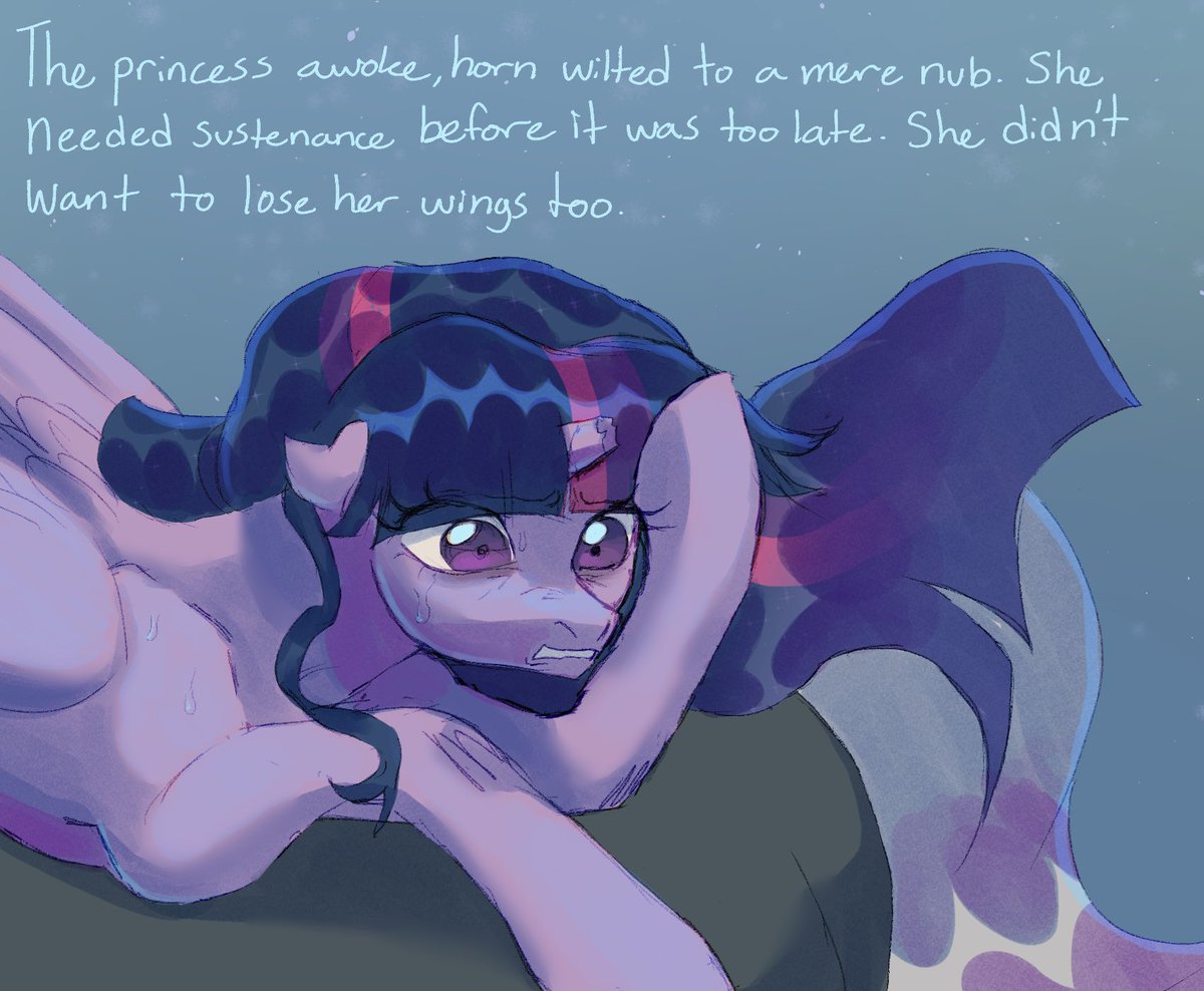 AbbyTabbys's tweet photo. (Equestria’s End au): time to face those fears and adapt to the new reality you’ve been given. https://t.co/tm4DblIX7y