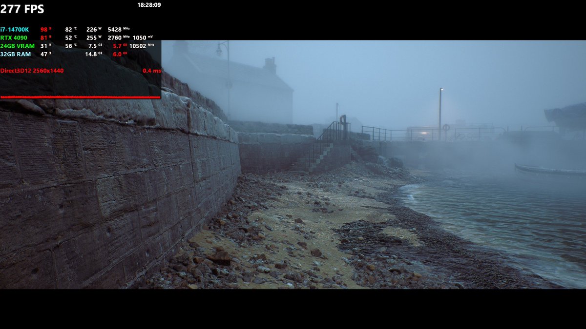 Sebasti66855537's tweet photo. My 1st contact with SILENT Hill Townfall was very technically negative:
-Game async compiles PSOs during gameplay leading to extremely high CPU usage &amp; massive stutters;
-Traversal hitches happen too;
-GFX settings are very limited &amp; don't scale well;
-There's no FG support;

1/2 https://t.co/7T3V9tz9rC