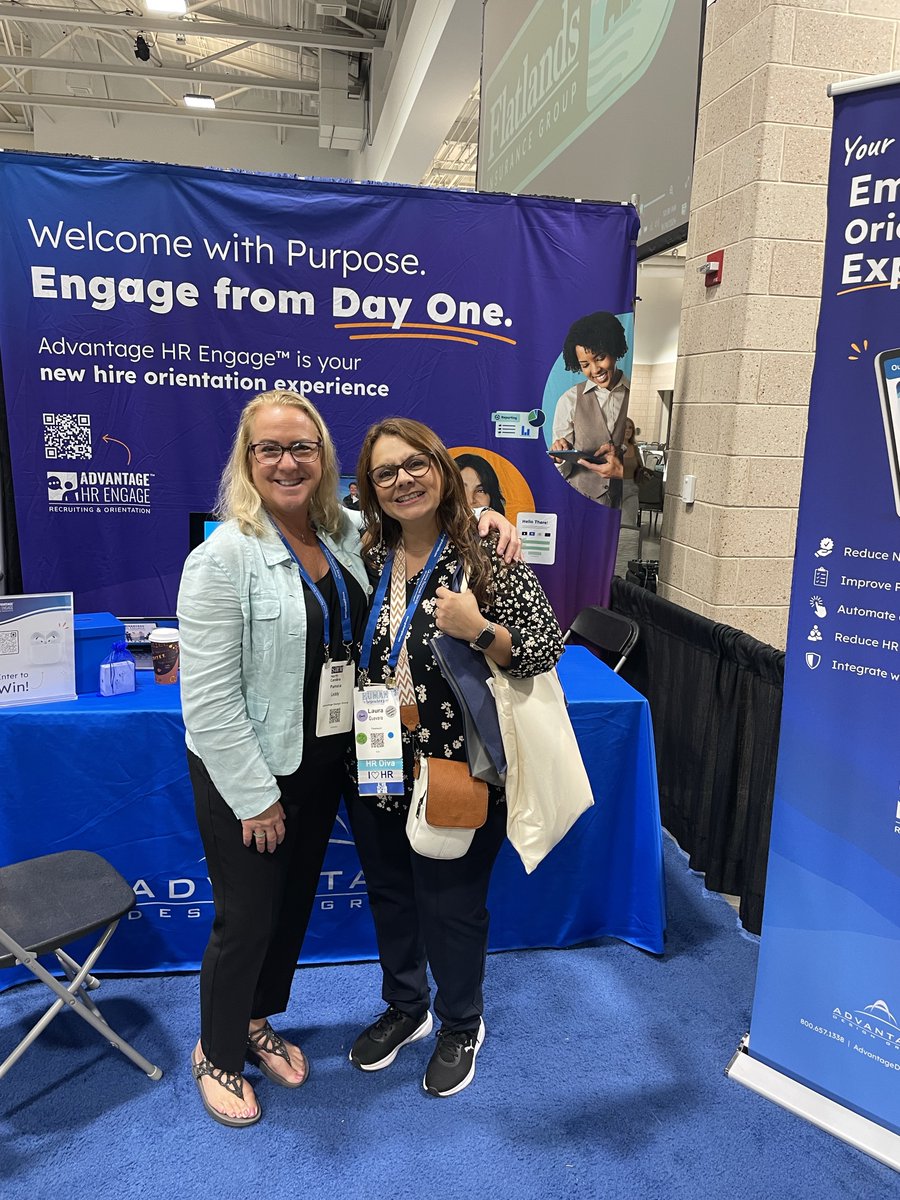 AdvantageDesign's tweet photo. What a time at #SHRMNC! 🥳

We had so much fun connecting with #HR leaders about new hire #orientation and the difference a strong first experience can make, and we're looking forward to keeping these conversations going! https://t.co/45KneMUIn0