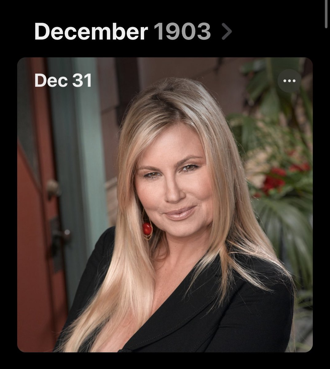 will_selecta's tweet photo. Why does my phone have a photo of Jennifer Coolidge from the year 1903 on it https://t.co/prt9FPrtWx