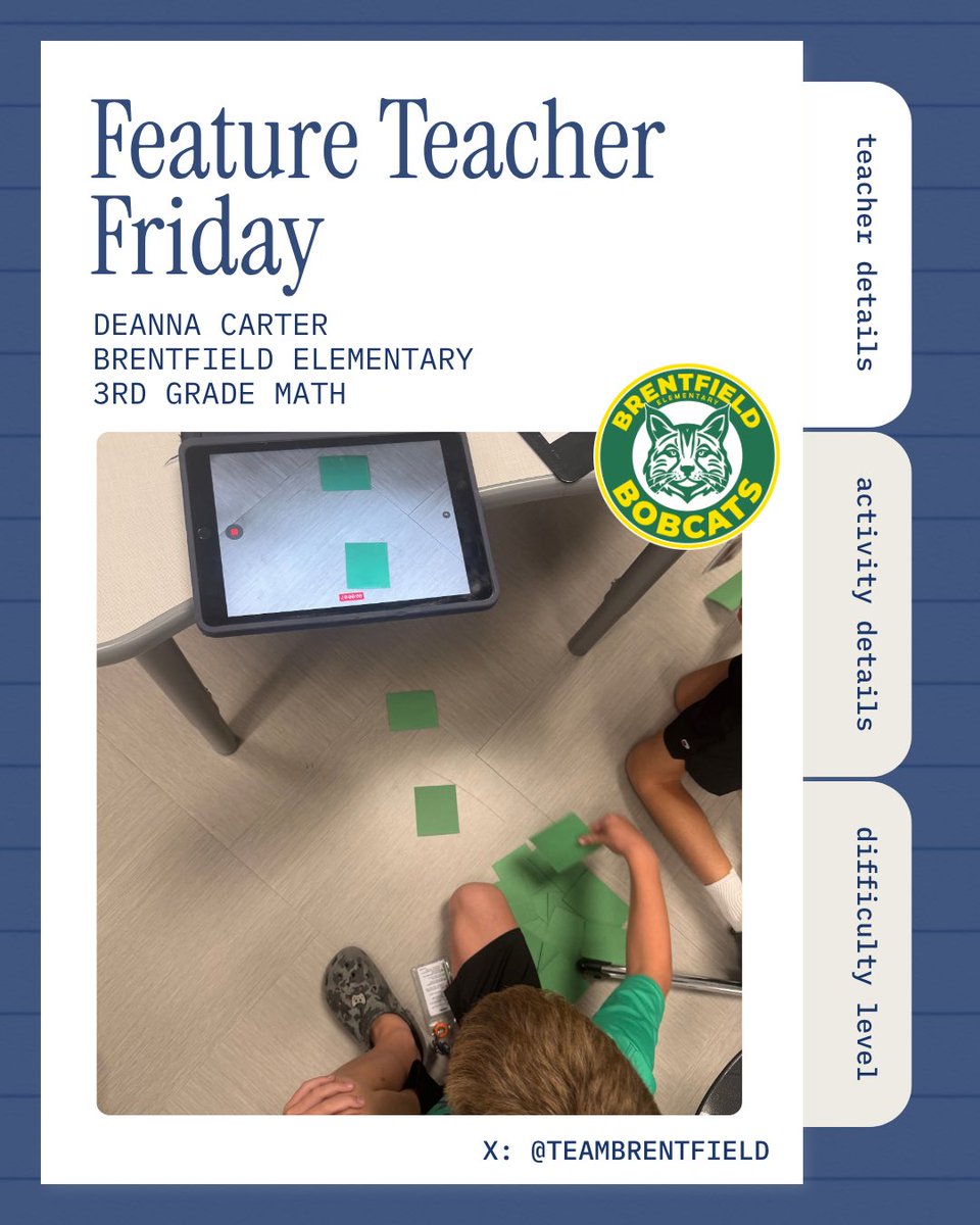 RISDiTeam's tweet photo. Don’t let a level five difficulty level scare you from trying something new! Our #FeatureTeacherFriday this week was a collaboration between Mrs. Carter @brentfieldbobcats & her iTeam specialist! ✨ We love to partner with teachers to brainstorm & try new things. #RISDDreamOn https://t.co/9Ci5s9JWGF