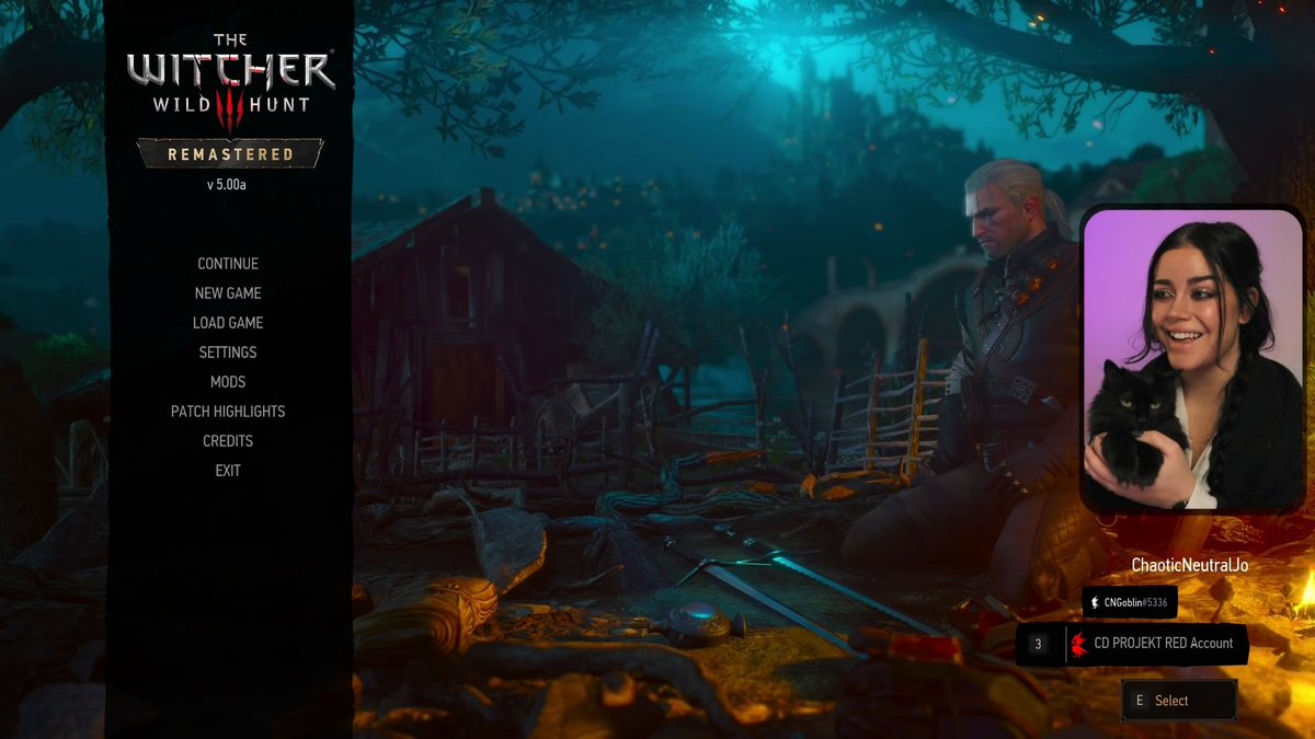 ChaoticNeutralJ's tweet photo. I got early access to The Witcher 3: Wild Hunt REMASTERED! Eredin hates to see me coming 🐺⚔️

Can't wait to give y'all the inside scoop SOON! Thank you @CDPROJEKTRED for this incredible birthday gift 🖤 https://t.co/OkV2BaMDWJ