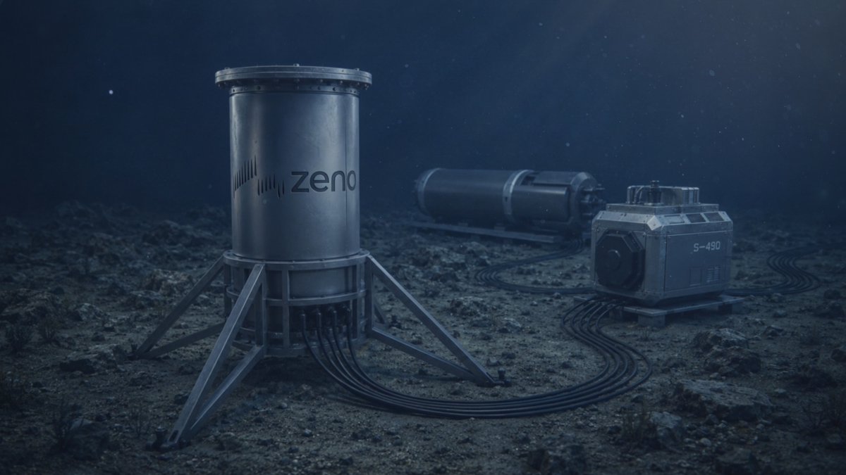 zeno_power's tweet photo. This week, we showcased our maritime nuclear battery hardware at the Energy Sentry - Pentagon: DoW's Energy Innovation Expo.

The DoW’s most critical maritime missions urgently need reliable, long-duration power that can operate where conventional batteries and fuel logistics fall short.

Our system is designed to keep undersea sensors and maritime systems running for years by converting heat from a compact strontium-90 source into electricity using a Stirling engine, then distributing that power through fiber-optic cable to devices on the seabed.