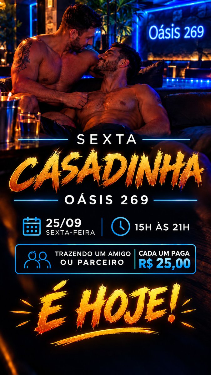 oasis269's tweet photo. É Hoje! 
#cruising #cruisingrj #cruisingbar #discreto #oasis269 #oasis #SextaCasadinha https://t.co/6o1bkeqhfN