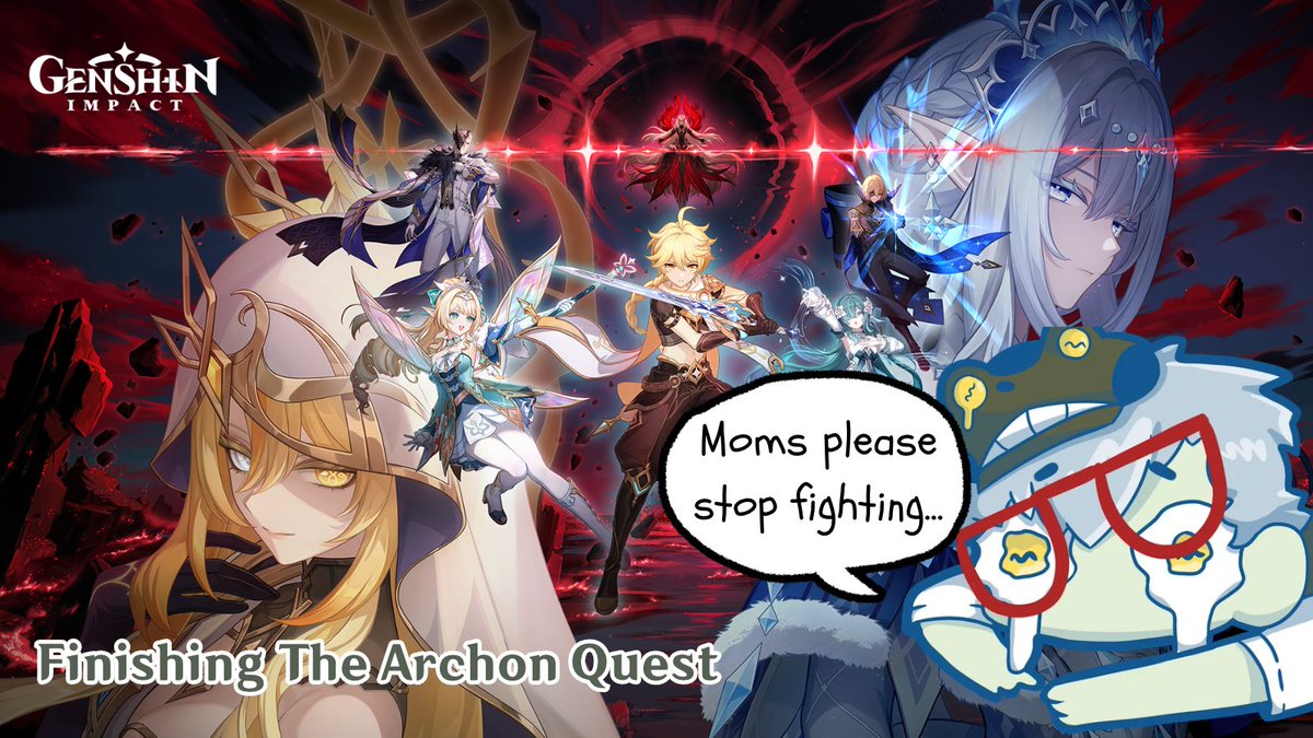 LemonRainFrog's tweet photo. POV: Your moms are fighting over who gets the world

Time to finish this Archon Quest!
https://t.co/JbFyn26RLp https://t.co/7nqvH7ifJc