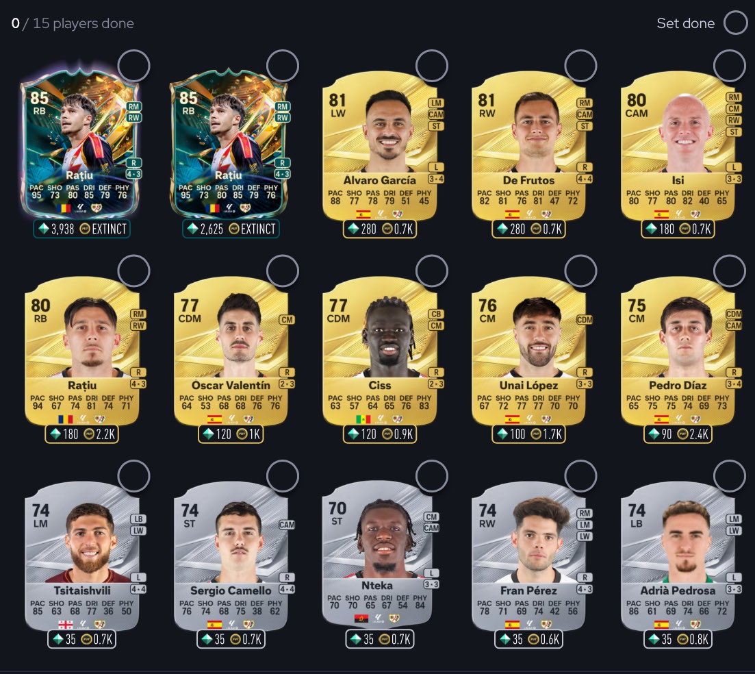 TheGhoost_'s tweet photo. 🚨|| 76 توكن غاليري من ناديين بس! 🤯🔥

🇪🇸 ديبورتيفو لاكورونيا
🇪🇸 رايو فايكانو

⚠️ الظهير الروماني مقطوع من السوق حاليًا.. حاول تصيده أو انتظر لين يتوفر.

💰 تحتاج 165 ألف كوينز تشتري فيها أوباميانج، وبعدها ترجع تبيعه خسارتك بالضريبة حوالي 9 الاف فقط ✅ https://t.co/7Po26lyHFn