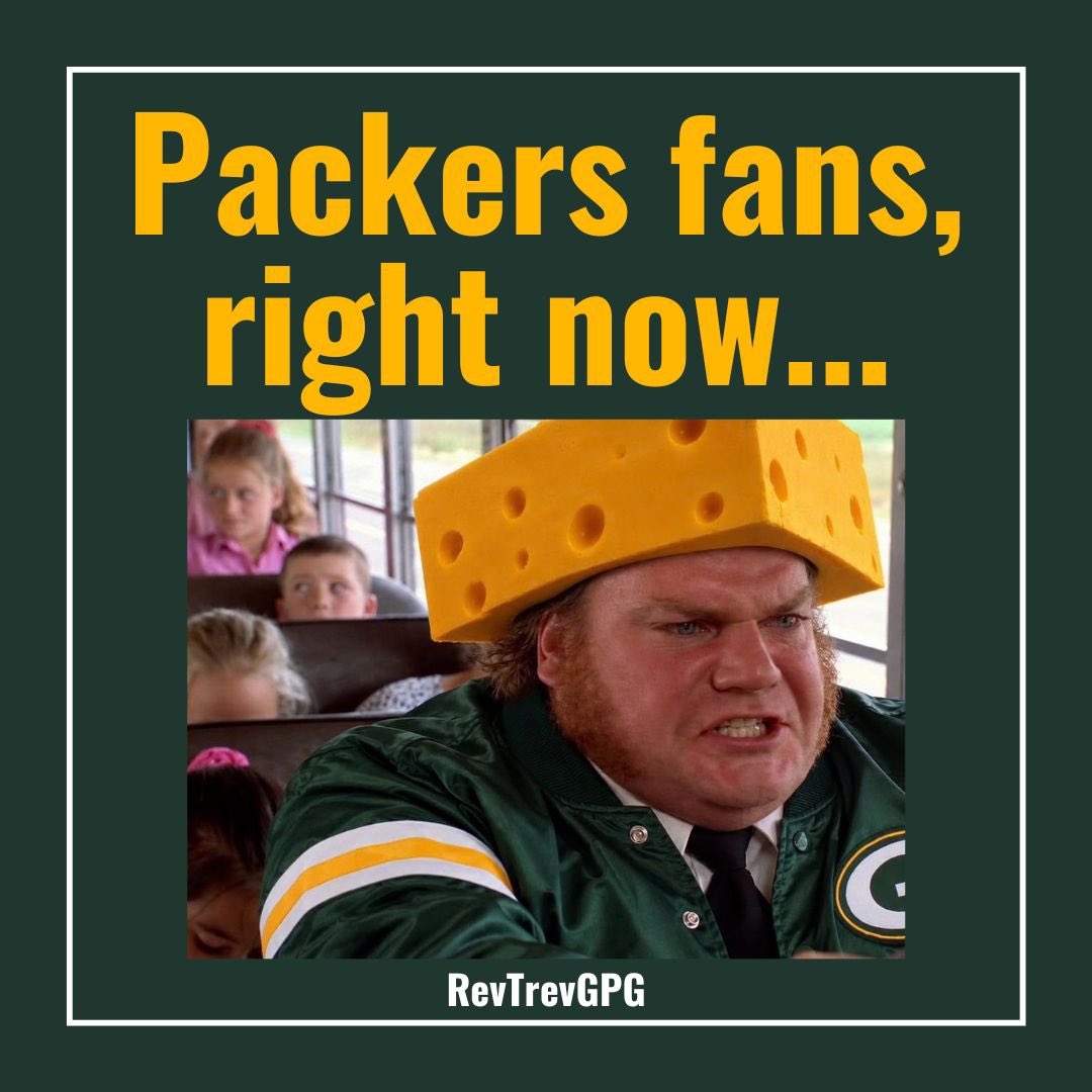 RevTrevGPG's tweet photo. This is me right now. 🤣

#GoPackGo https://t.co/TR1VAQzI5Q