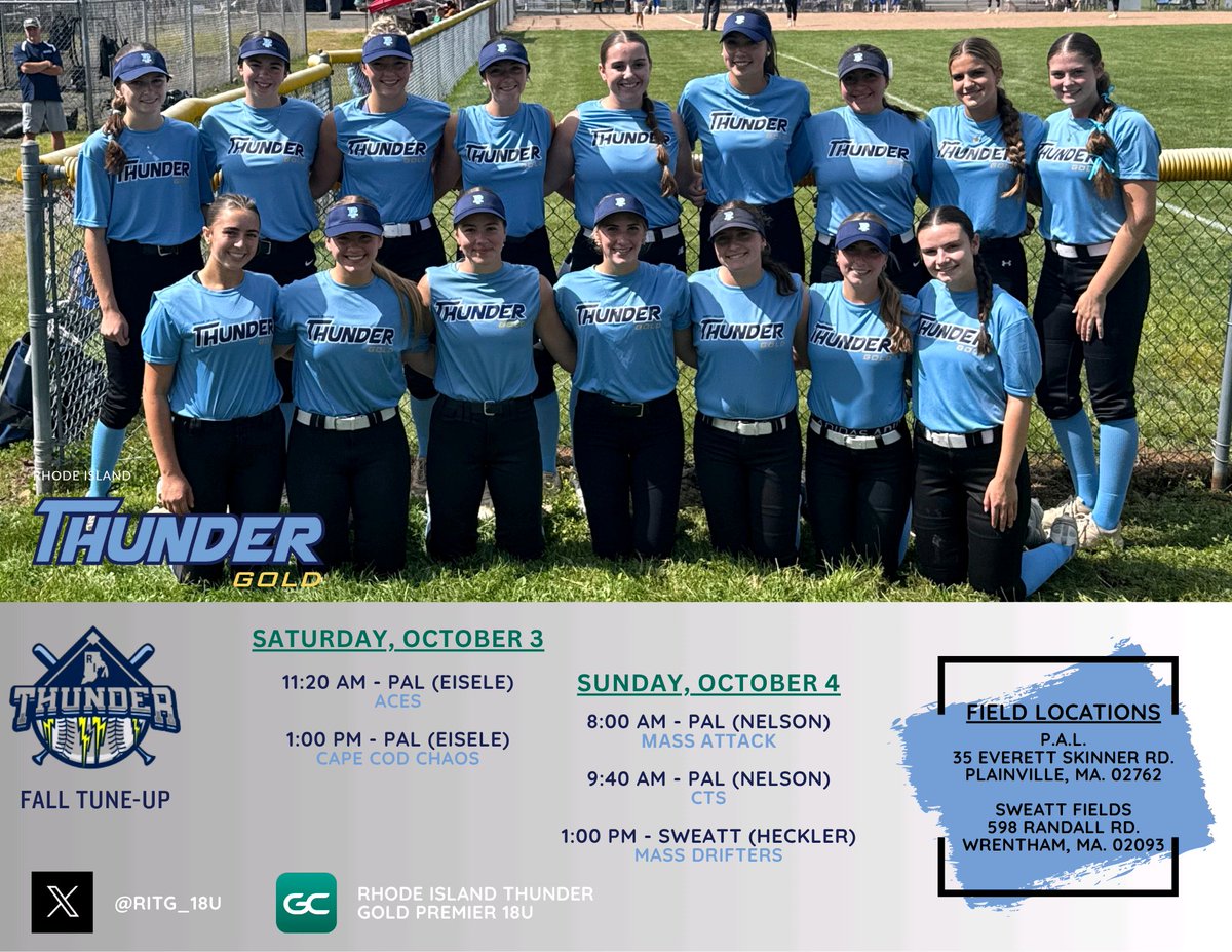 elliotm_2029's tweet photo. This is my Thunder Fall Tune-Up tournament schedule for October 3-4 weekend. @RITG_18U https://t.co/q12hVAXqTU