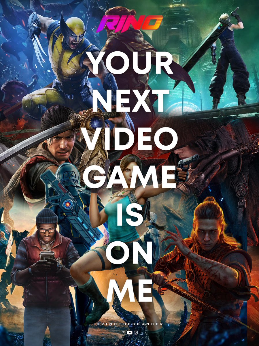 RinoTheBouncer's tweet photo. GIVEAWAY: Win any game of your choice and I will cover it for 1 WINNER🚀

💿Standard
🕹️On PlayStation, Xbox, Nintendo &amp; PC

✅FOLLOW @RinoTheBouncer 
✅REPOST + LIKE
✅REPLY your game of choice, platform &amp; country/region

Let’s go!😎 https://t.co/Kdkyz0hMCC