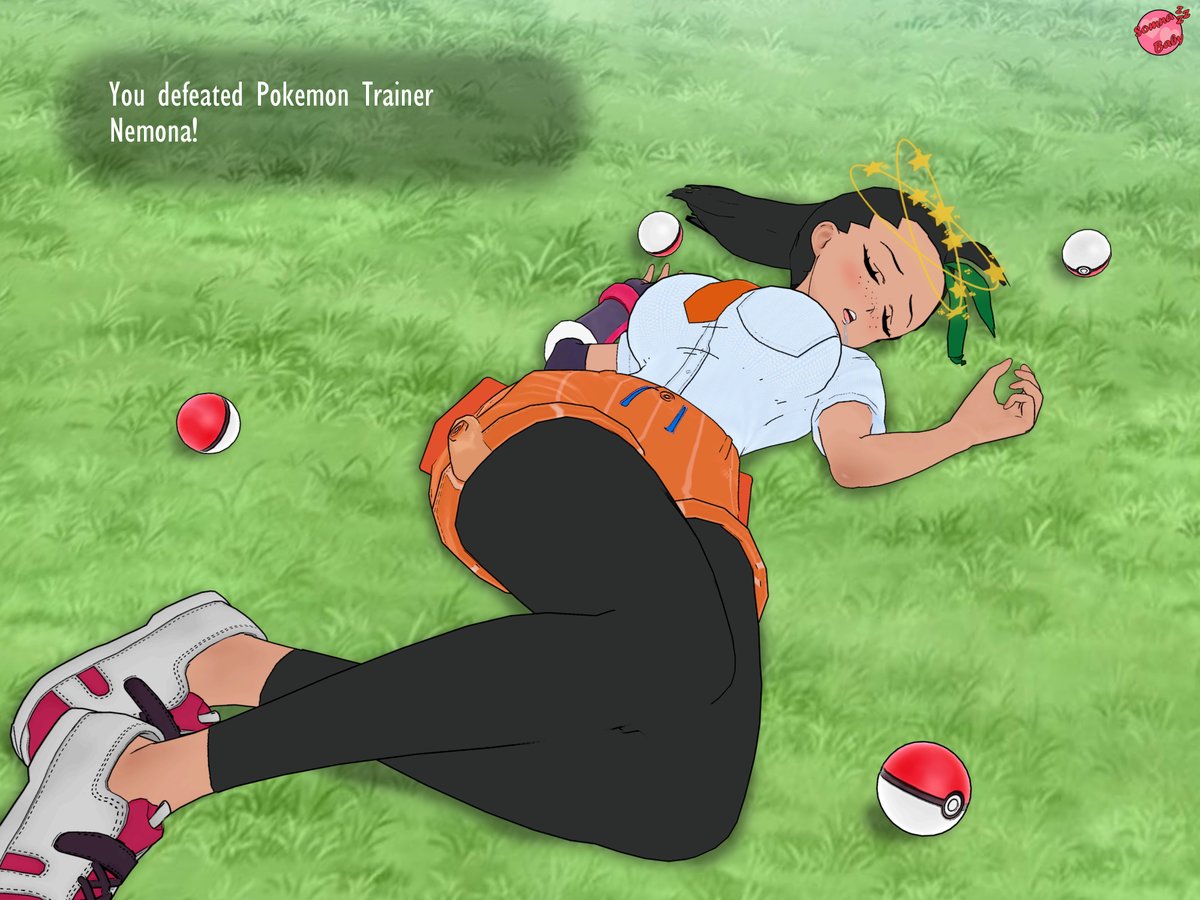 SomnaBaby's tweet photo. Nemona Vanquished!! 😵‍💫 #oc #pokemon https://t.co/DRSZWH2ycb