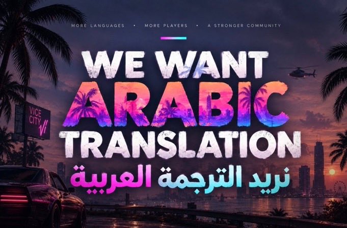 ko1akk's tweet photo. @RockstarGames @remedygames @ControlRemedy Supporting the Arabic language is required security and internationally. Everyone in the Middle East responds to the Arabic language. https://t.co/W1MPcgQx6J