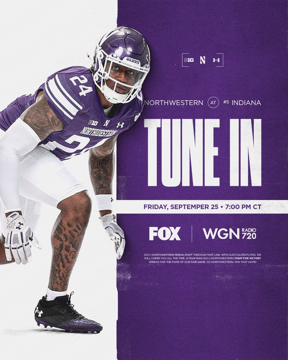 NUFBFamily's tweet photo. Friday Night on the B1G Stage 🟣 https://t.co/IGfFUoc7JE