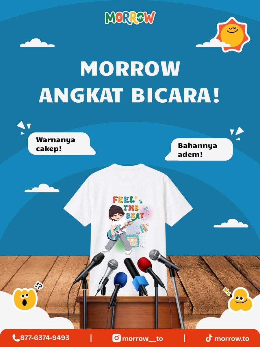 _cnco14's tweet photo. MORROW bukan cuma soal desain keren. Bahannya adem, nyaman dipakai, dan tetap stylish. Jadi, nggak perlu pilih antara nyaman atau keren—MORROW punya keduanya. Menurutmu, lebih penting bahan adem atau desain cakep? https://t.co/VtpAzm735N