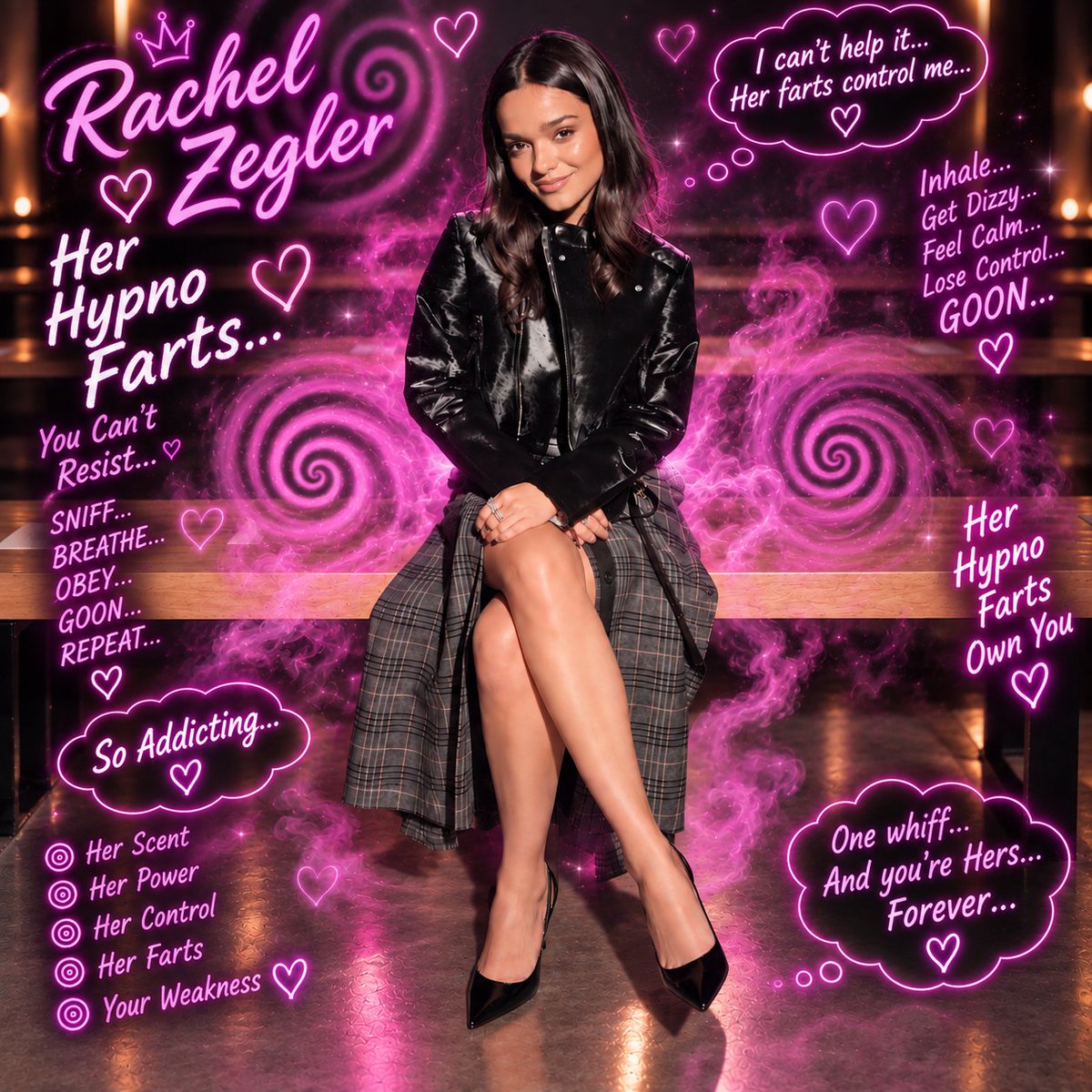 Kjehdi66's tweet photo. One Whiff and Rachel Zegler Has You Hypnotized 💗🌀 https://t.co/LNsgU79oKo
