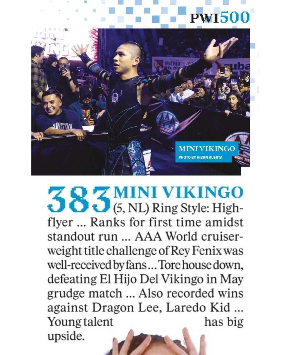 hibanhuerta's tweet photo. A few of my photos made it into this year's PWI 500. https://t.co/DF74EYtL6R