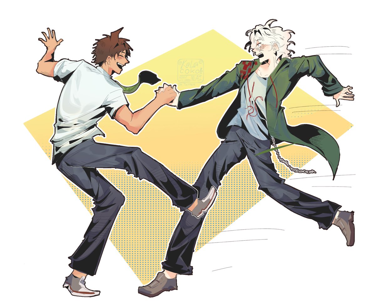 kalacoko's tweet photo. But Hajime is surprisingly good at swing dancing!

#hinakoma #komahina https://t.co/9avM8x5Mjq
