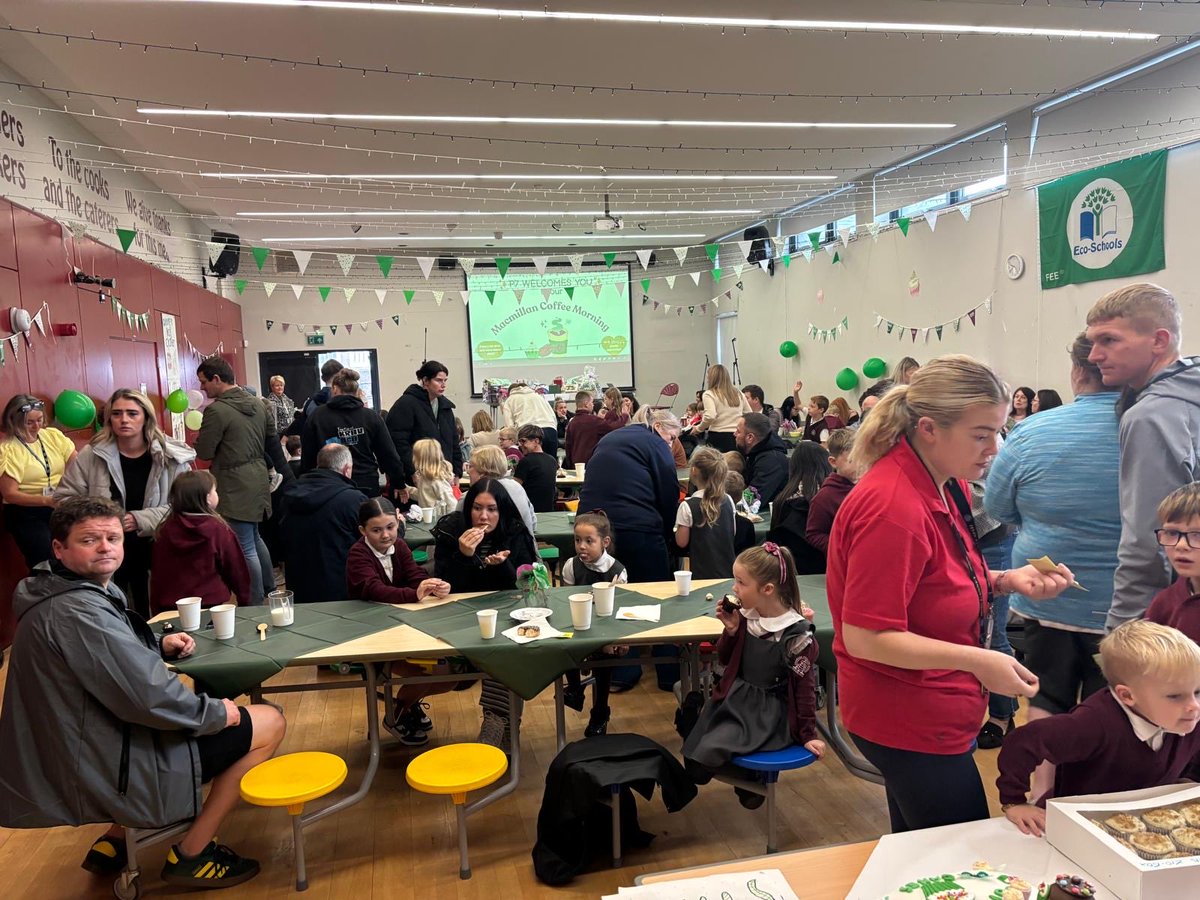 Annbank_PS's tweet photo. Huge thank you to everyone who came, and those who donated to, our MacMillan coffee morning today - we are delighted to say we raised £2005 🎉🎉 #coop #headsofayr #thecooshed #ecclescakes #thesmithy #Astoriacinema @greggsofficial @tesco @GMCCorsehill https://t.co/qIasMd8HUg