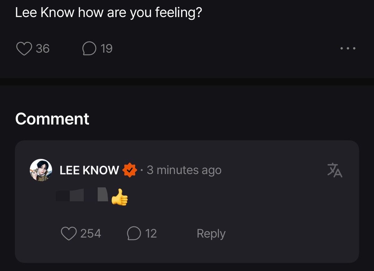 skzsfans's tweet photo. 💖: Lee Know how are you feeling? 

🐰: 👍 https://t.co/IzdArwZVyp