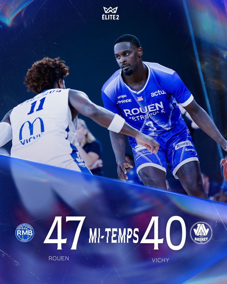 RouenMBasket's tweet photo. [⏸ 𝗠𝗶-𝘁𝗲𝗺𝗽𝘀 ]

Le RMB impose son rythme et mène à la mi-temps

#GORMB #Elite2 https://t.co/m9arTOHNFu