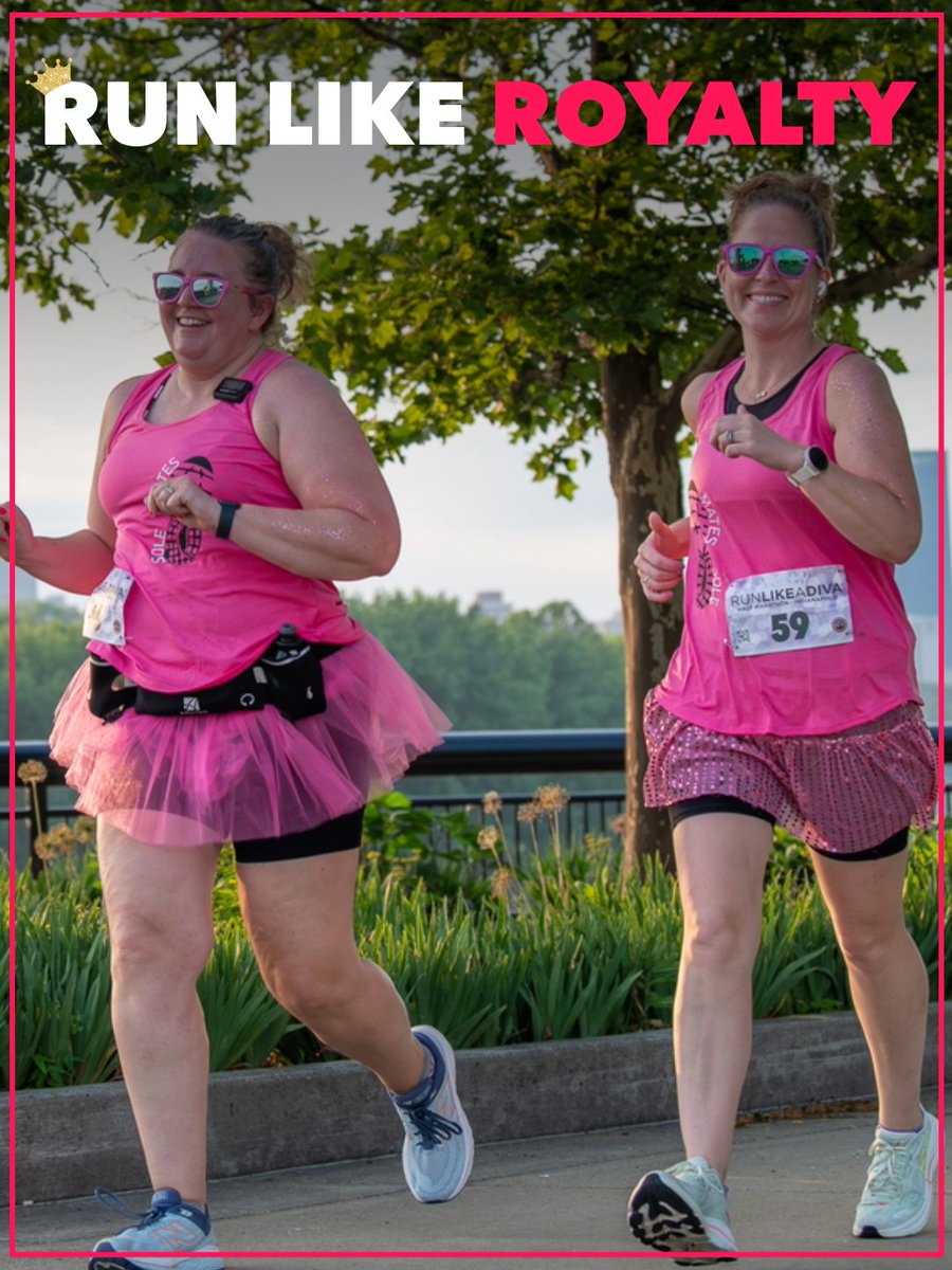 runlikeadiva's tweet photo. 👑 Run like royalty. Finish like a Diva. 💖

Every mile deserves a little sparkle, a lot of confidence, and your very own crown moment. ✨ Lace up, own the course, and remember: you were born to run like royalty. https://t.co/obPxCxHTR8