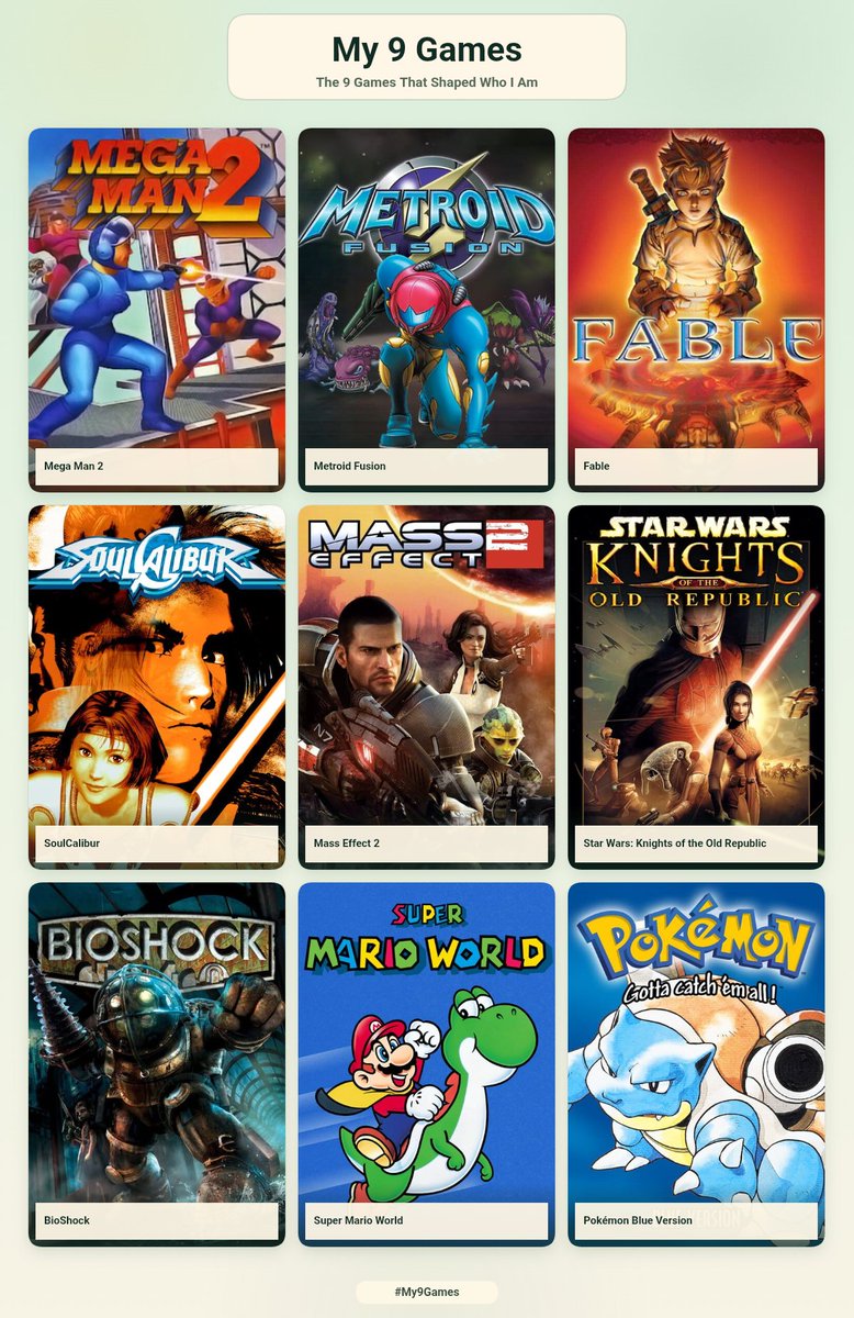 x_CaveTroll's tweet photo. My 9 games #My9Games https://t.co/DSzUJ4Bb6s https://t.co/A6SbvmMgEr