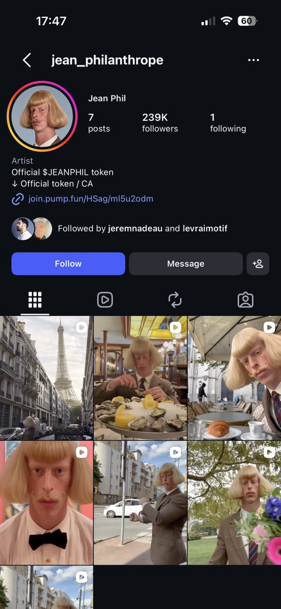 Hamzaaadzn's tweet photo. you genuinely don't have to exist on the internet anymore.

this account made its first post like two weeks ago with a couple of boxing moves overlaid on a video and it's already sitting at 239,000 followers, all getting funneled into a memecoin.

dude doesn't have a face, a name or even a pulse and he's out here outearning your entire marketing department.

it works so well there's now a whole market for these accounts. your favorite creator could be running three of them right now.

if you run a brand and looking for AI workflows that replace your editor, designer and content team. Follow me, i share everything i build for free.