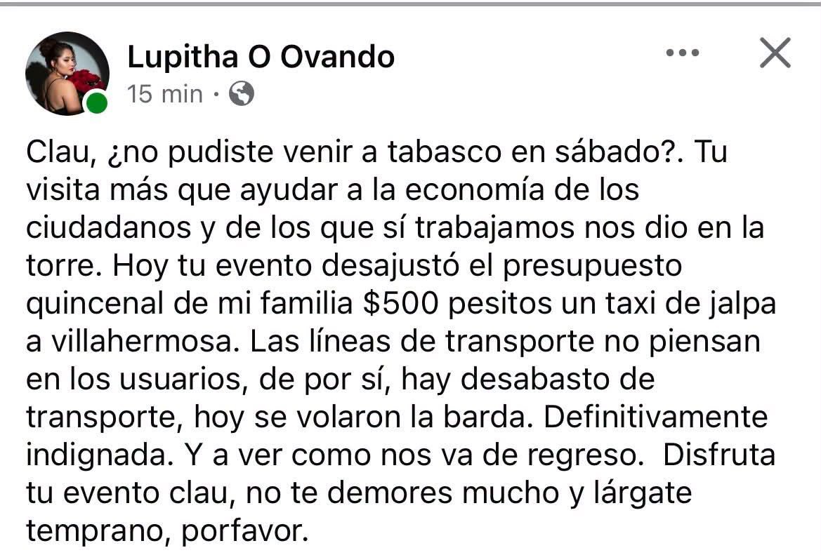 audelinomacario's tweet photo. Durante su gira, la presidenta elogió al gobernador de #Tabasco y el mandatario le correspondió con un gigantesco acarreo.
Las reacciones por los efectos del evento de @Claudiashein y el derroche utilizado por @TabascoJavier, siguen inundando las redes sociales. https://t.co/5YNjXFTdVi