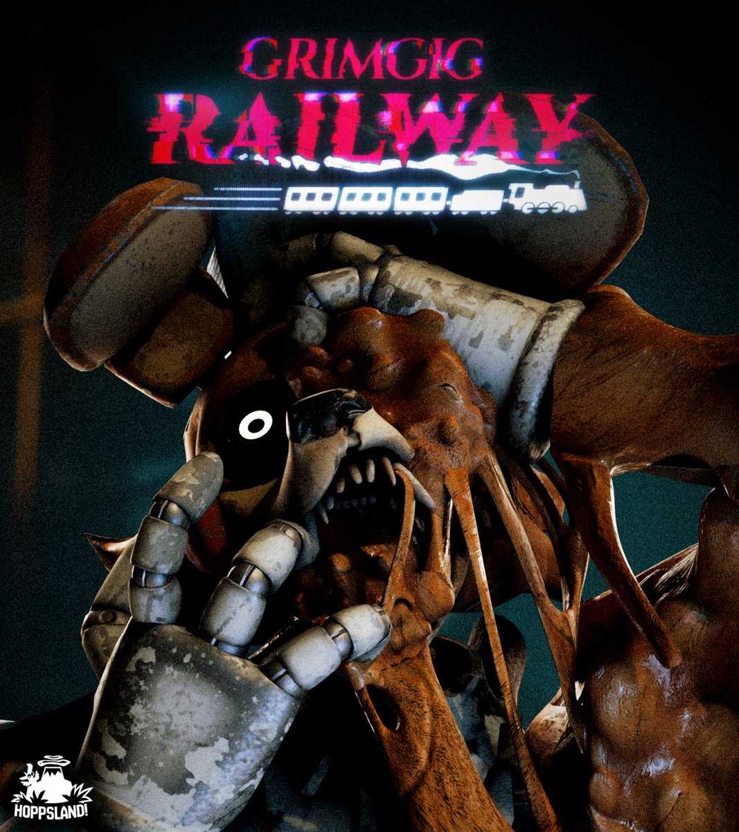 Fantime_Horror's tweet photo. 🚨 Grimgig Railway is a unique Horror Game mixing train simulation and first-person survival. 

The devs just confirmed that Closed Alpha testing for core gameplay is approaching fast, with major news dropping this October! 🚂 https://t.co/hZkQC1mn0H