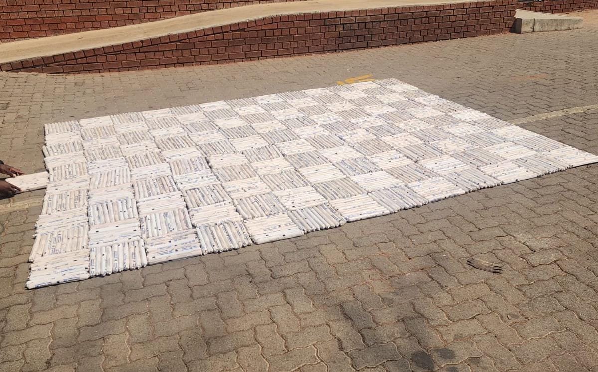 SAPoliceService's tweet photo. #sapsLIM [TWO CONGOLESE NATIONALS ARRESTED WITH BLASTING CARTRIDGES WORTH R100 000 IN MUSINA]

Two Congolese nationals aged 23 and 32 have been arrested for unlawful possession of explosives after police seized 1,312 blasting cartridges valued at approximately R131 200-00 in Nancefield, Musina policing area on Thursday, 24 September 2026.

The arrests followed information received by police about a brown Suzuki with Gauteng registration numbers suspected of transporting explosives. Members of SAPS traced and intercepted the vehicle at Musina at approximately 09:55.

Upon searching the vehicle, police discovered a pink 50kg sack containing suspected explosives. The Bomb Technician Unit and the Musina Local Criminal Record Centre (LCRC) were summoned to the scene. The explosives were examined and confirmed to be 1,312 blasting cartridges with an estimated street value of R131 200-00.

The driver and his passenger were immediately arrested and charged with unlawful possession of explosives. The Musina Directorate for Priority Crime Investigation (DPCI) will conduct further investigations.

The suspects are expected to appear before the Musina Magistrate's Court on Monday, 28 September 2026.

The Provincial Commissioner of Police in Limpopo, Lieutenant General Jan Scheepers, commended the members for their swift response and successful recovery of the explosives.

“Illegal possession of explosives will not be tolerated. We will continue to intensify operations to prevent these dangerous materials from falling into the wrong hands,” said Lieutenant General Scheepers. ML
https://t.co/8n4tEXuRsd