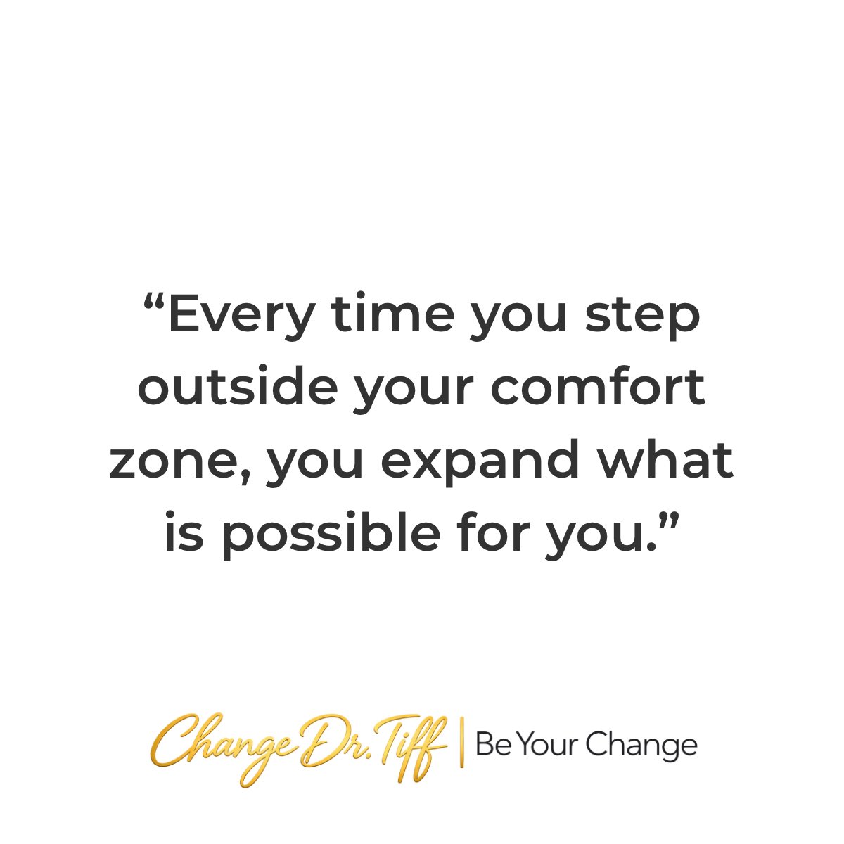 ChangeDrTiff's tweet photo. The life you want may begin with a decision that feels uncomfortable. You don’t have to have all the answers before you take that step. Sometimes you discover what’s possible simply by being willing to try. https://t.co/lqRPRyFCUN