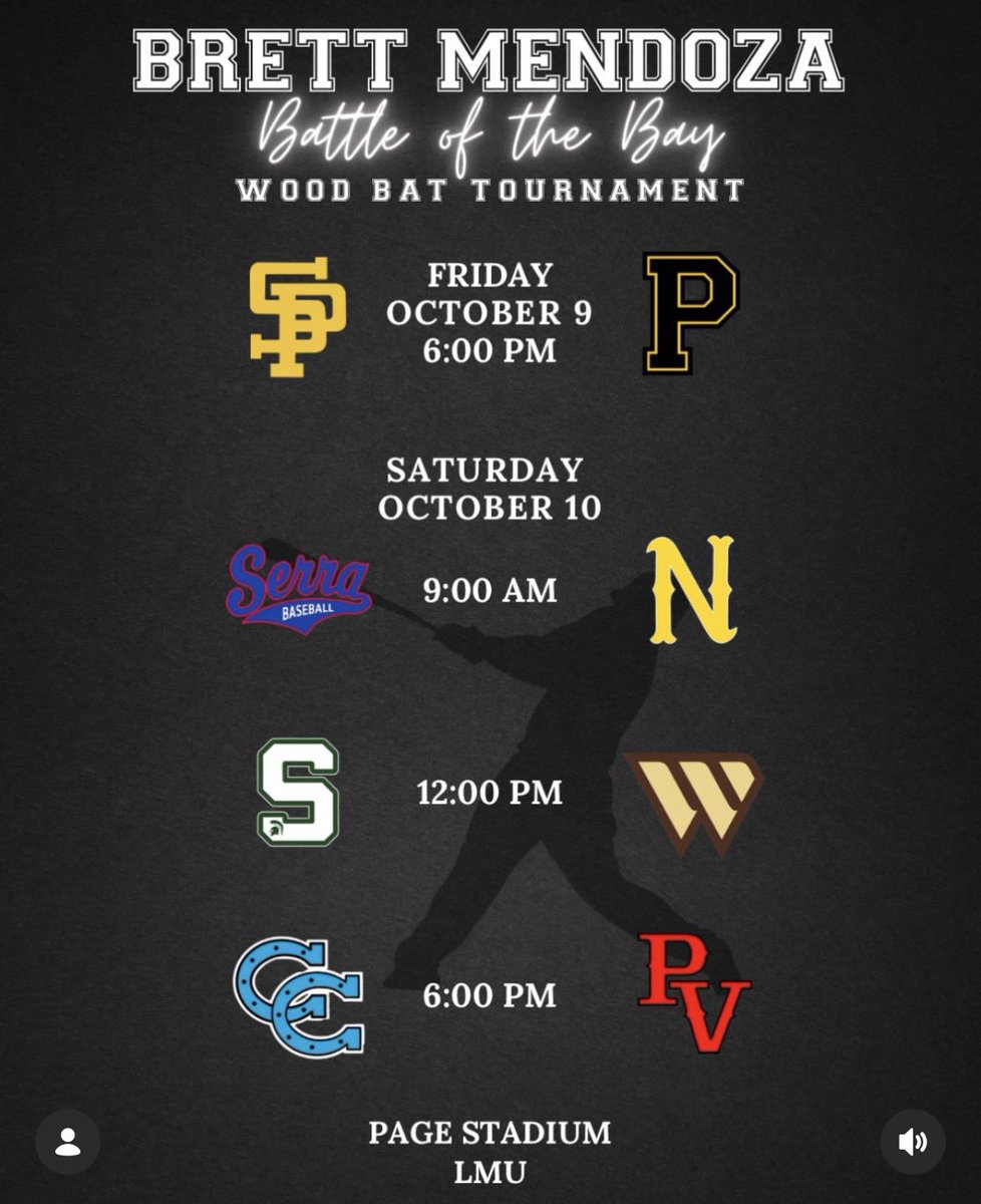 wtwarriorbsbl's tweet photo. Excited to compete at the Brett Mendoza battle of the bay tournament

#WARRIORPRIDE https://t.co/LcXJa6jA65